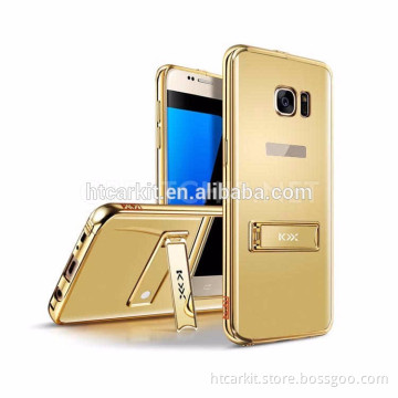 Hot Selling KXX Unique Phone Case For Samsung Galaxy S7 Mirror Case With Holder Stand